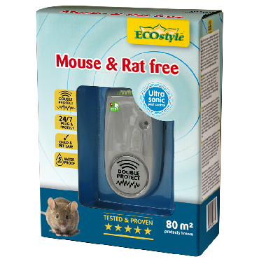 Répulsif à ultrasons souris et rats free 80 m2