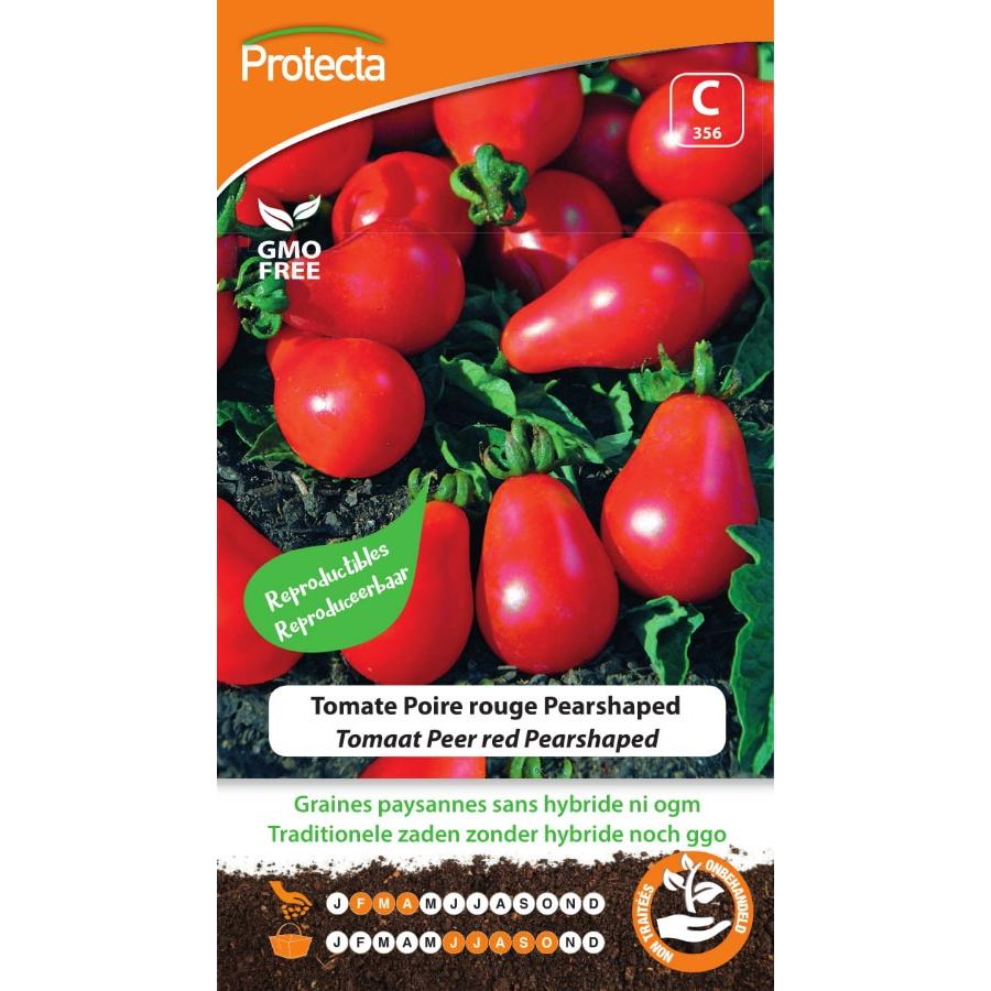 Protecta - Graines paysannes Tomate Poire Rouge Pearshaped