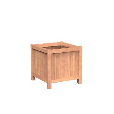 Pot carré VALENCIA en bois exotique 700x700x700 mm