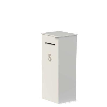 Boîte aux lettres pour colis CASE en aluminium 500x400x1200 mm