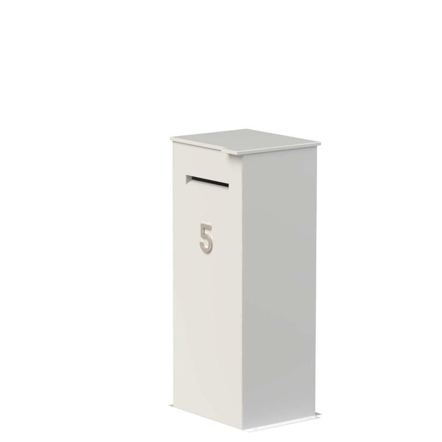 Boîte aux lettres XXL, Boîte à petits colis 53x43.5x26cm en acier galvanisé  anthracite et blanc