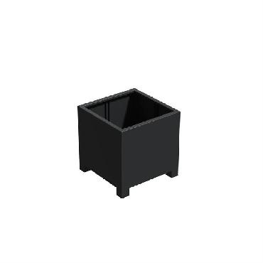 Pot carré FLORIDA avec pieds en aluminium 800x800x800 mm