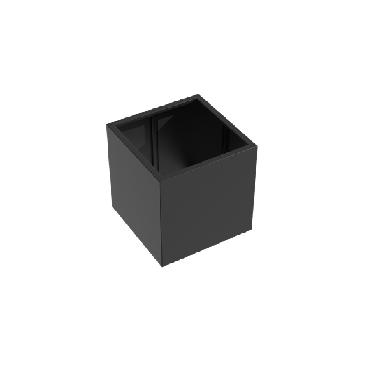 Pot carré FLORIDA sans fond en aluminium 800x800x800 mm