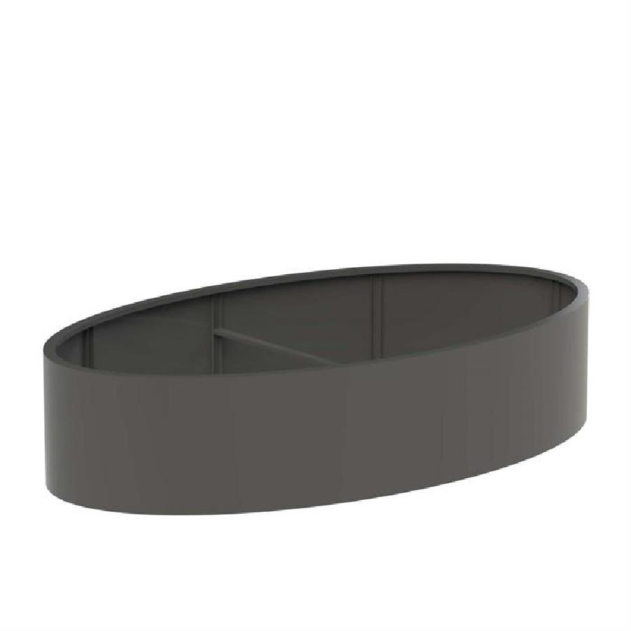 Pot ovale ELLIPSE en aluminium 2800x1600x600 mm