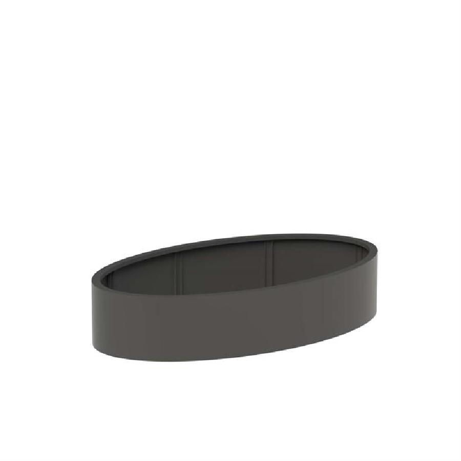 Pot ovale ELLIPSE en aluminium 2000x1200x400 mm
