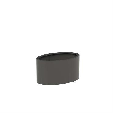 Pot ovale ELLIPSE en aluminium 1200x800x600 mm