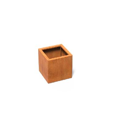 Pot carré ANDES CONNECT (KIT) sans fond en acier corten 500x500x500 mm